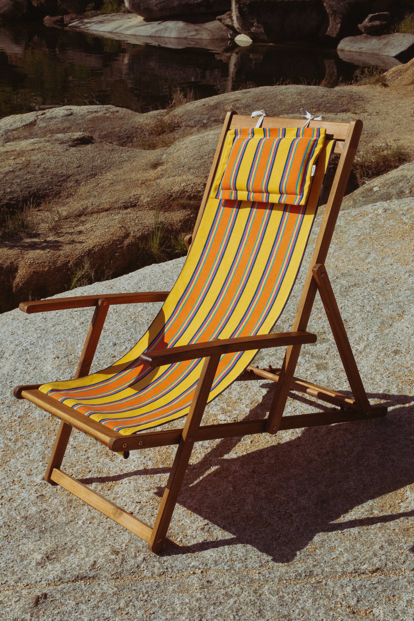 Tejido para hamaca y cojín lona amarillo