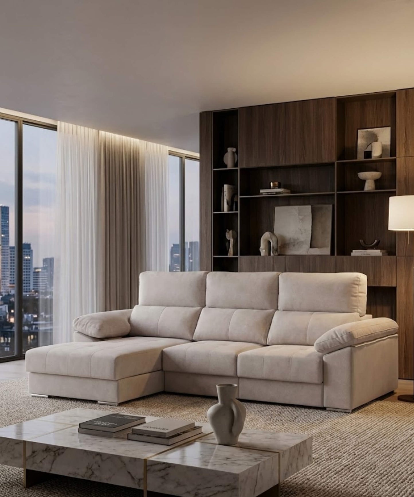 Sofá Chaiselongue Prego