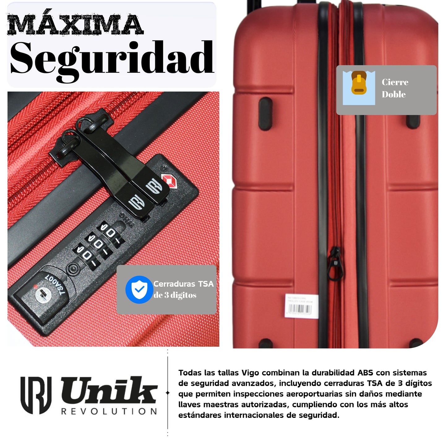 MALETA GRANDE VIGO EXTENSIBLE TSA ECO 77CM