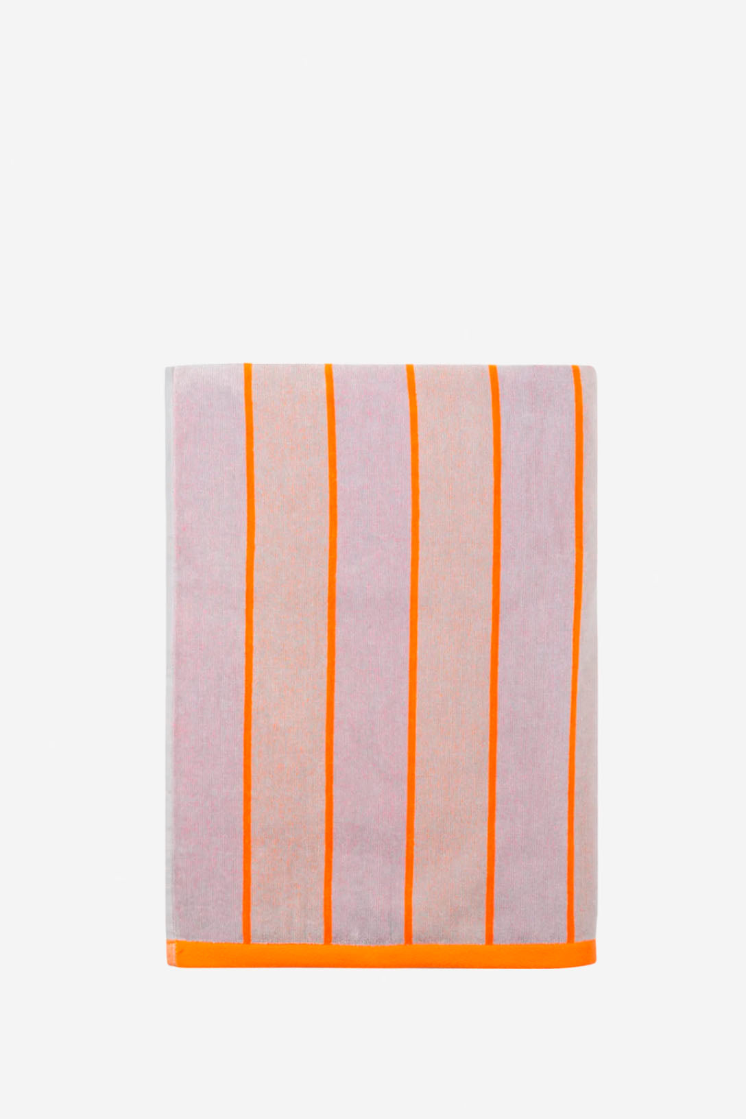 Toalla playa reversible rosa y naranja 100x182 cm