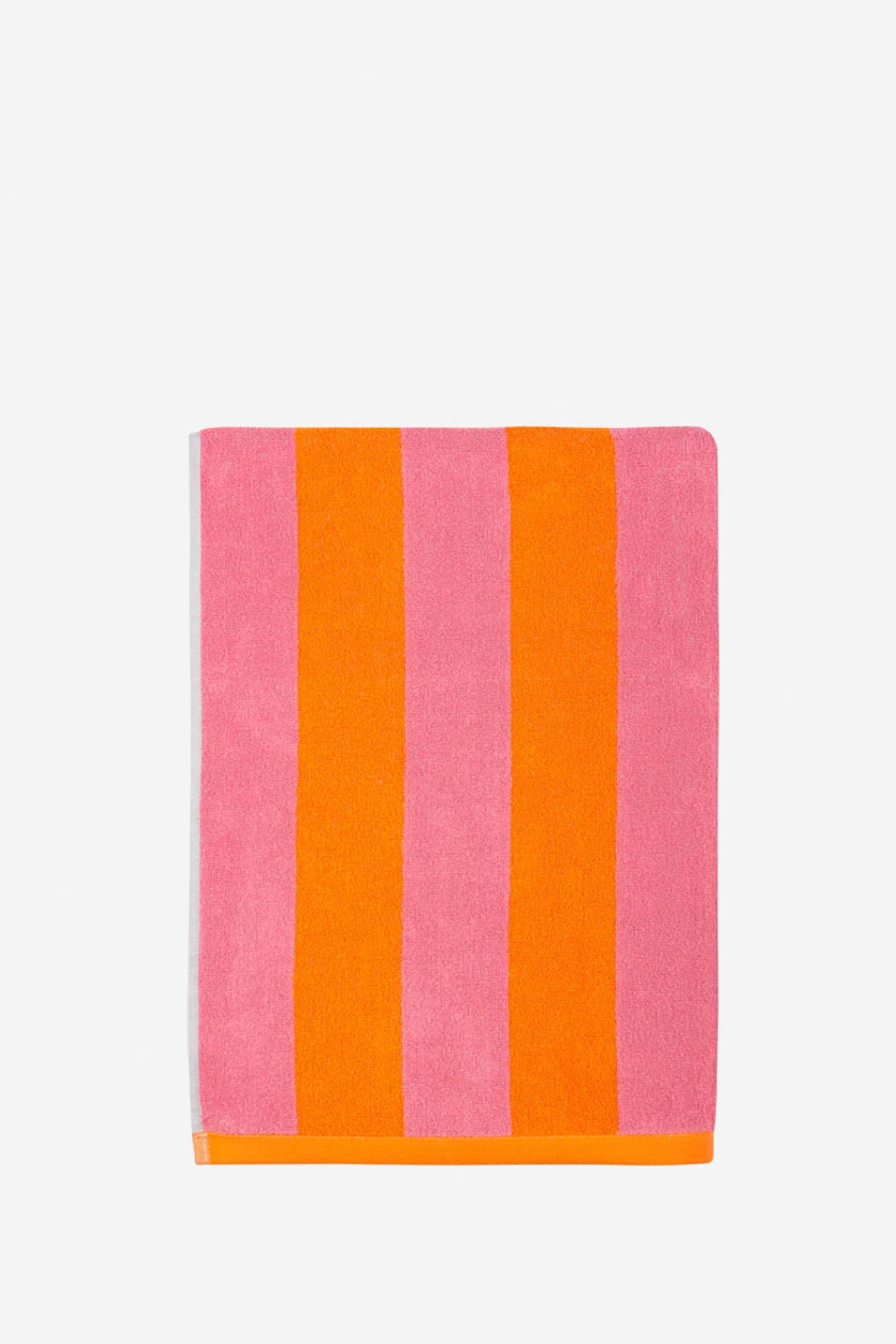 Toalla playa reversible rosa y naranja 100x182 cm