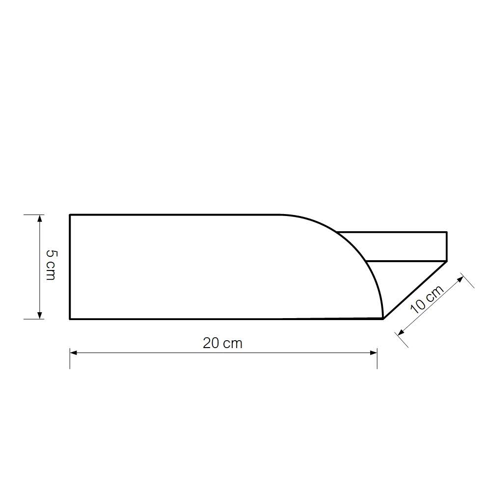 Estantería de pared metálica Torino – repisa flotante para baño y cocina