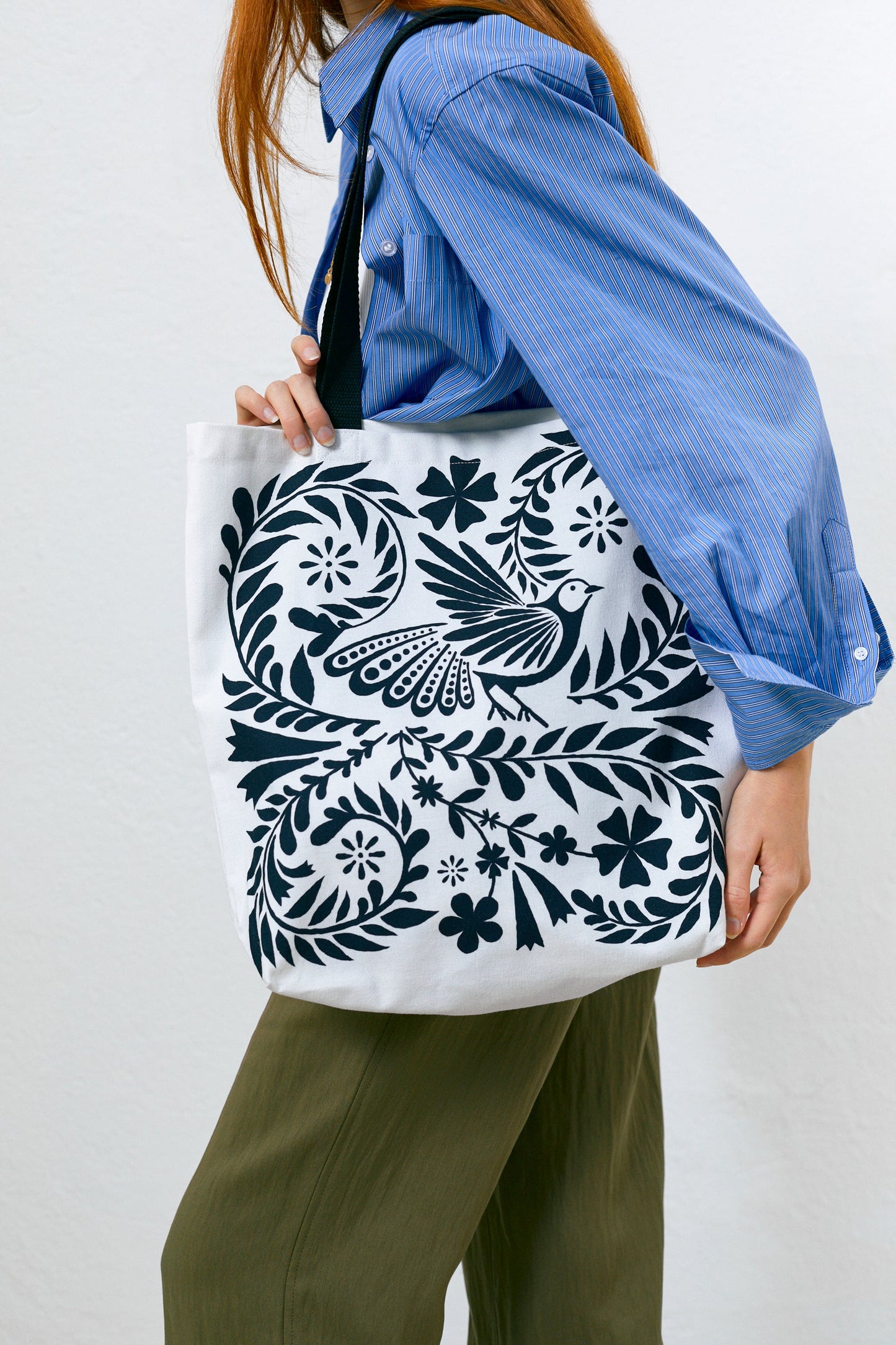 Tote Bag folklore blanco