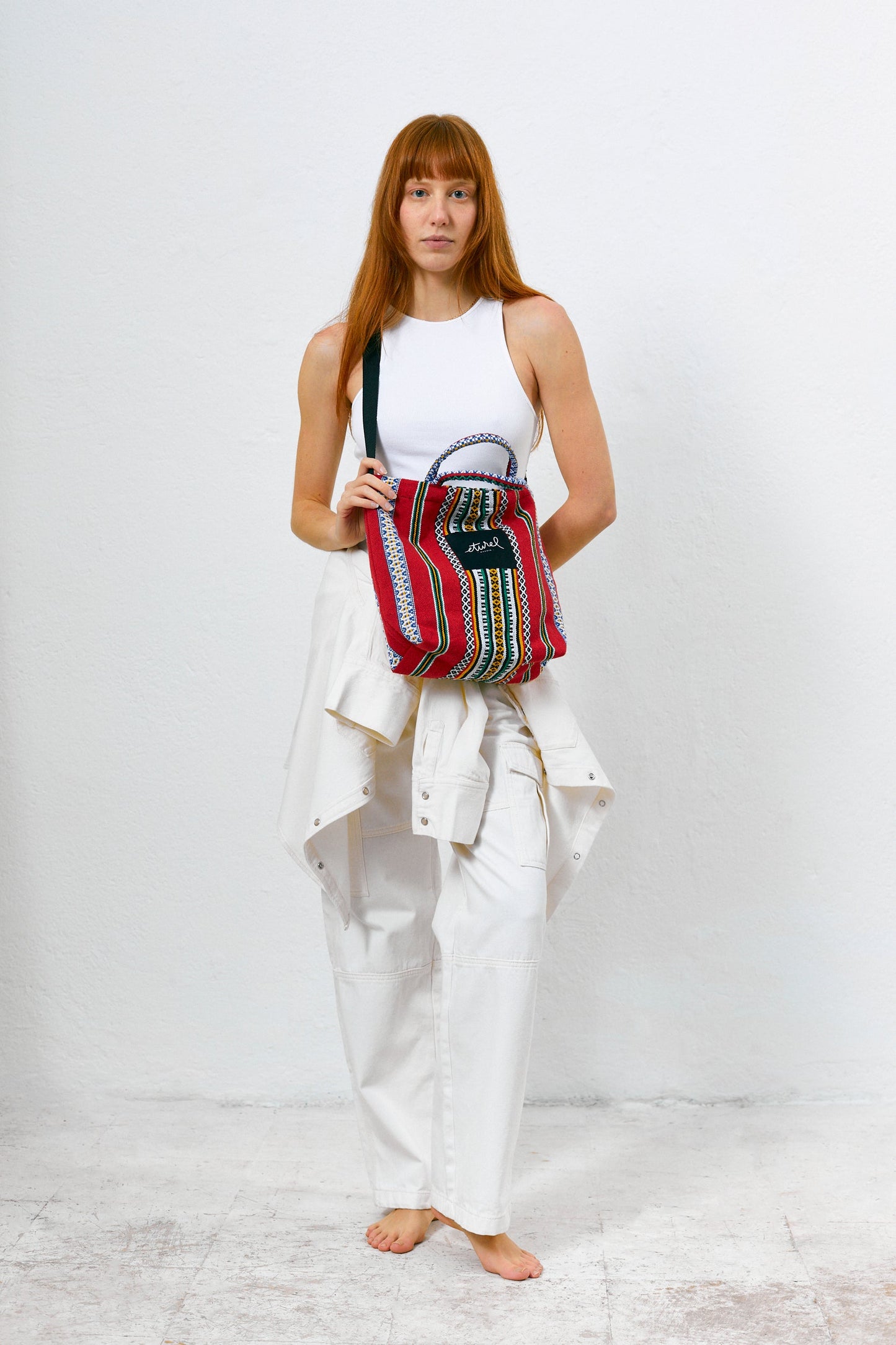 Tote bag cruzada granada rojo