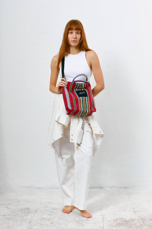 Tote bag cruzada granada rojo