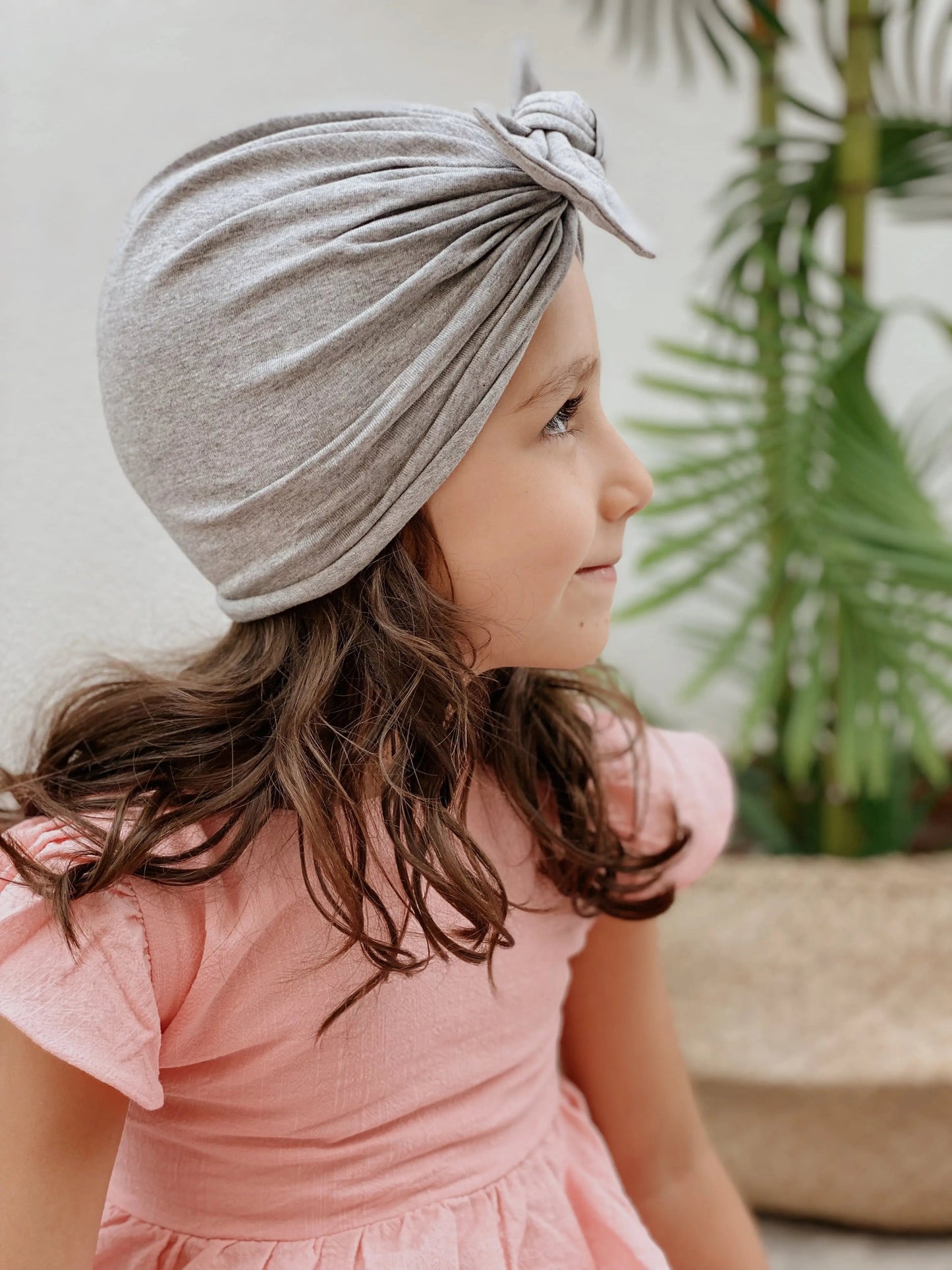 Turbante Con lazo Nenina & Co Gris