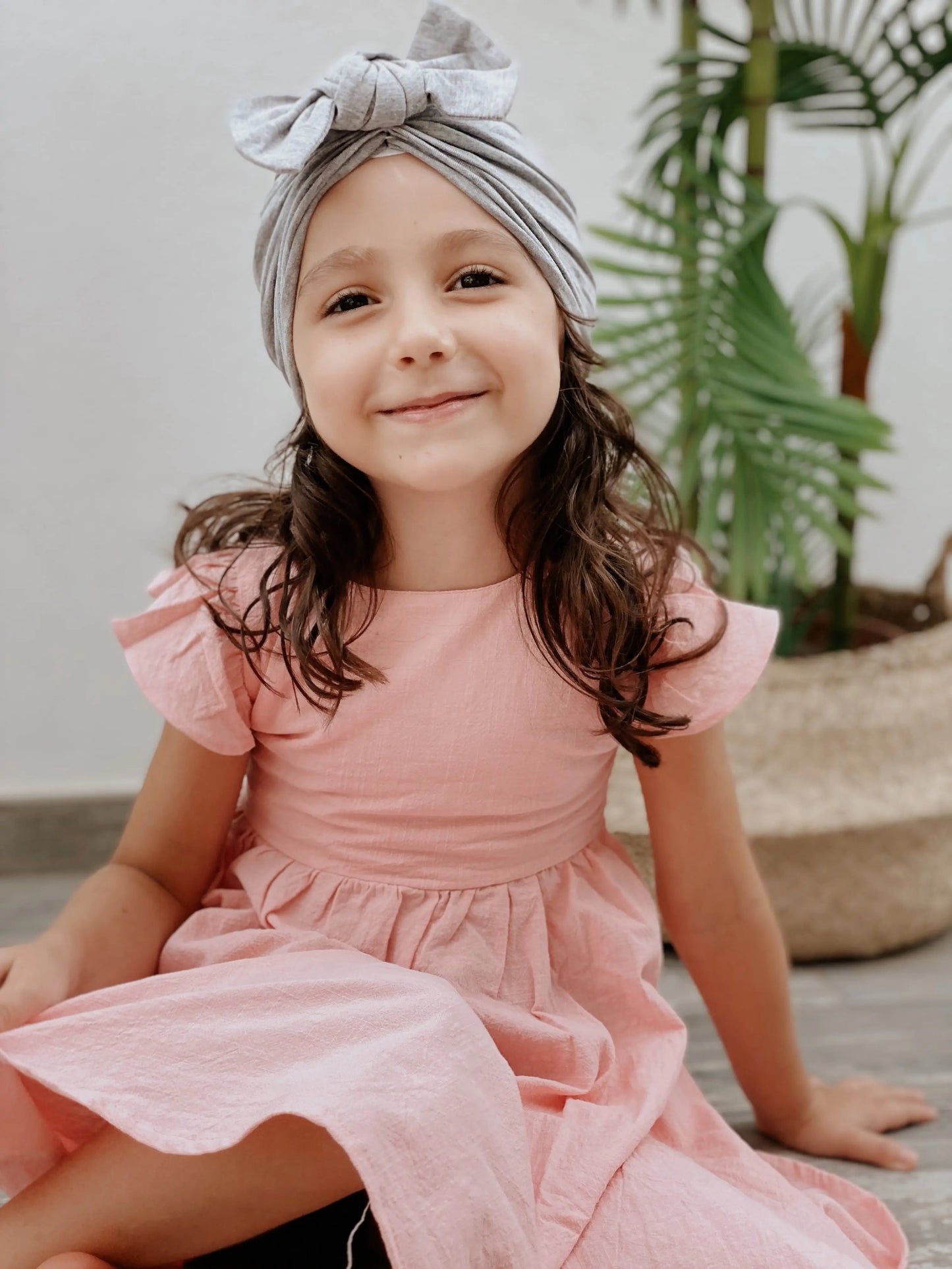 Turbante Con lazo Nenina & Co Gris