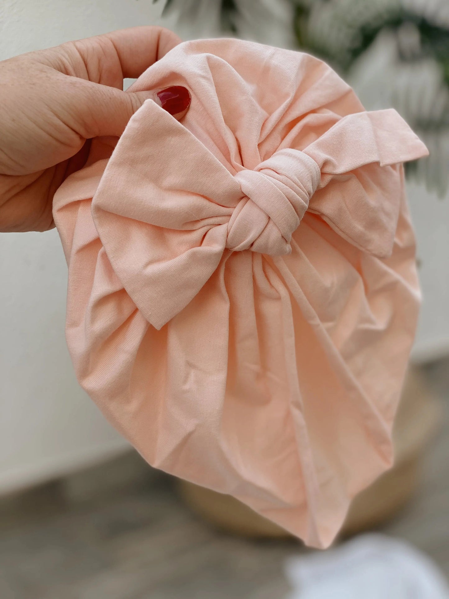 Turbante con Lazo Nenina & Co Rosa Claro