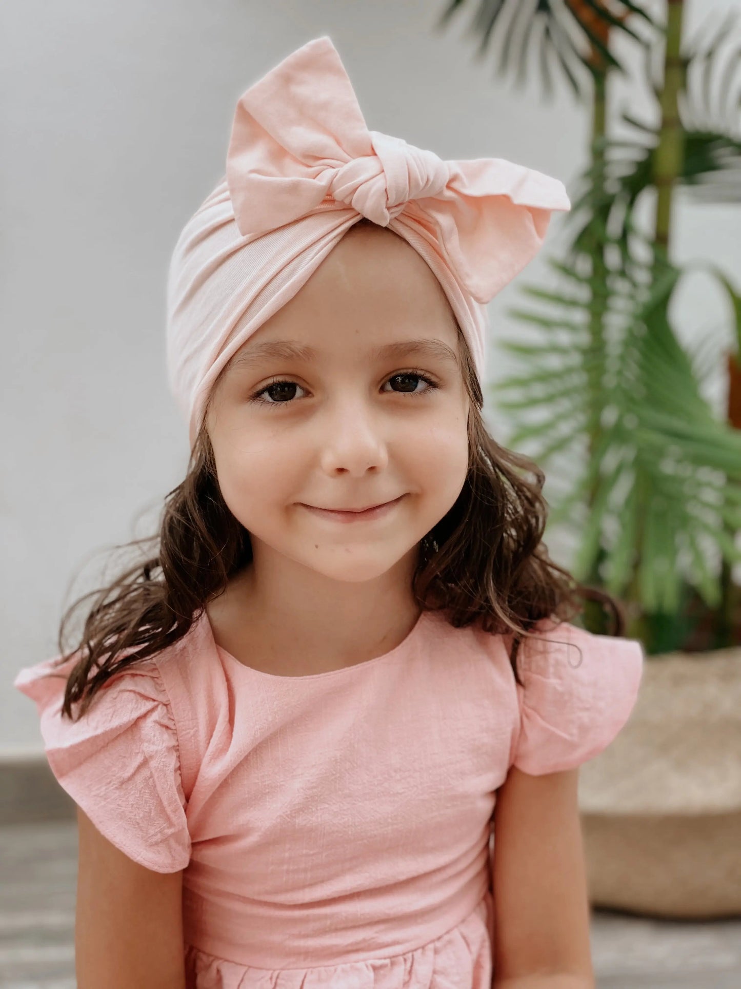 Turbante con Lazo Nenina & Co Rosa Claro