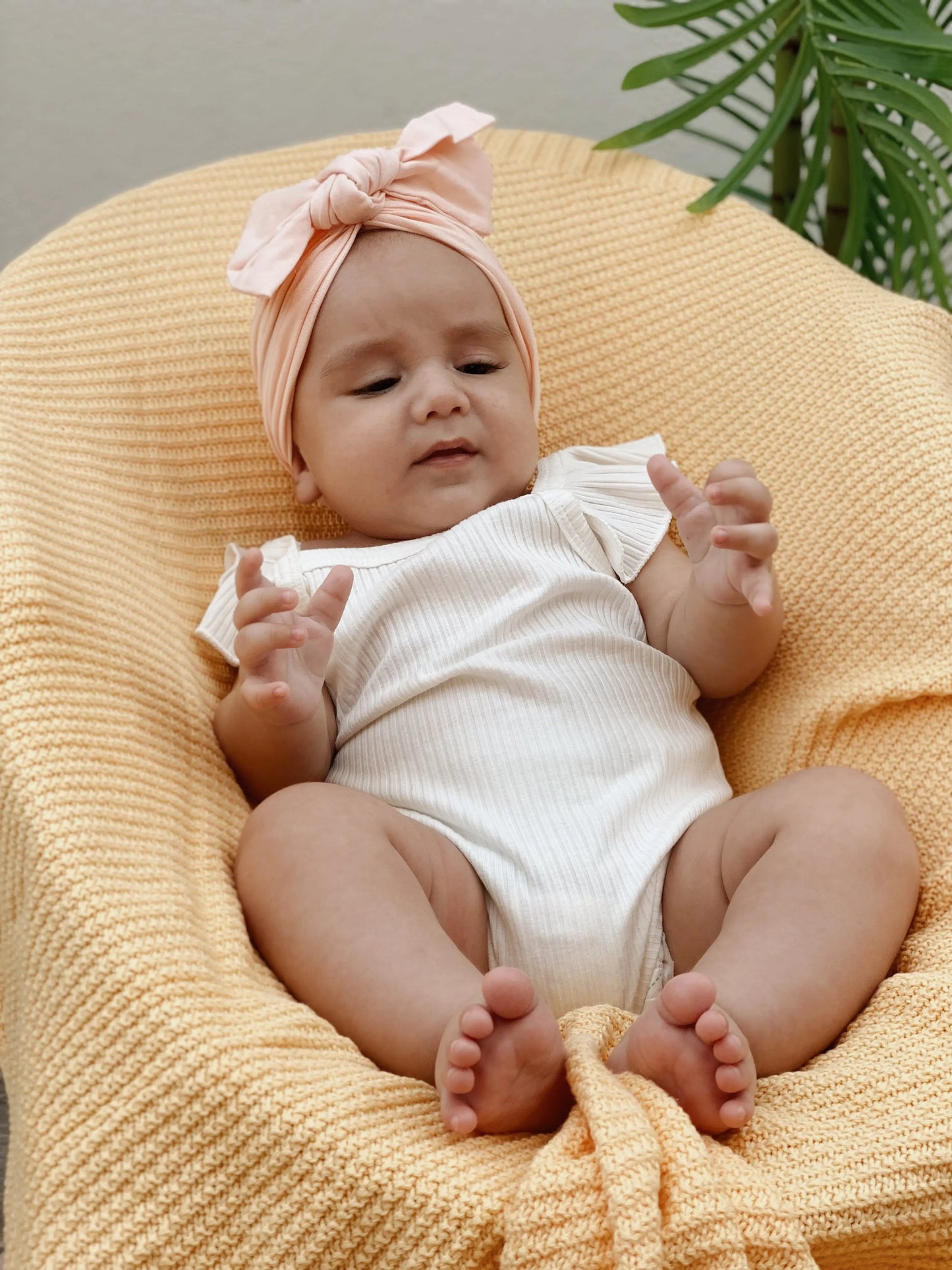 Turbante con Lazo Nenina & Co Rosa Claro