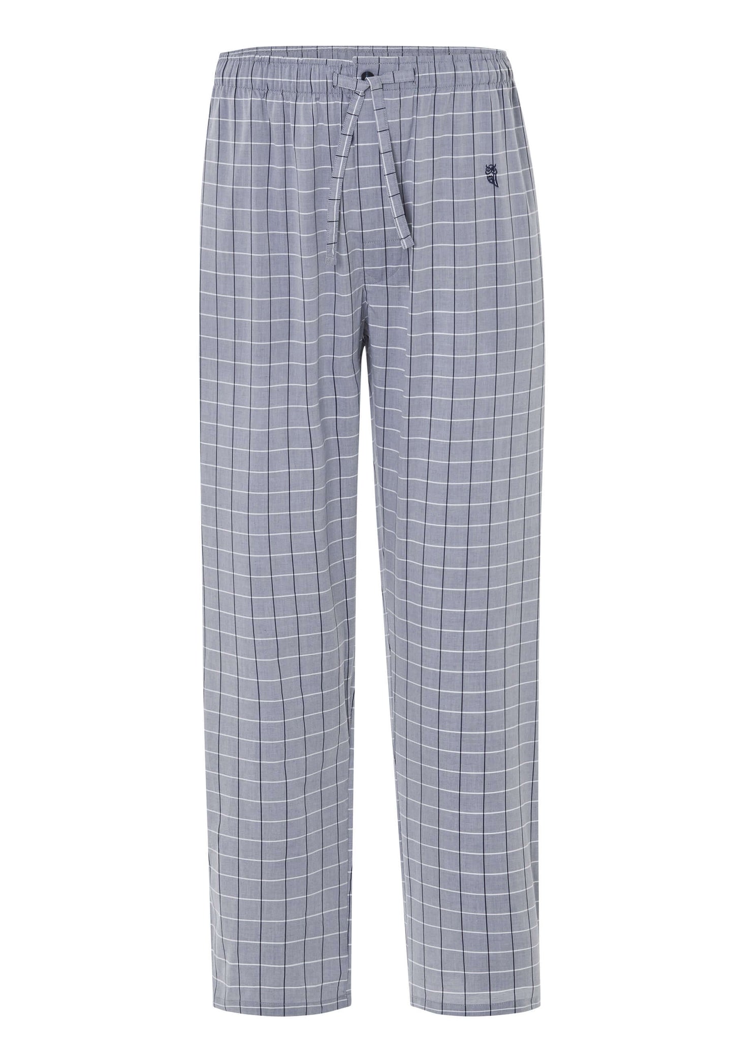 Pantalón Pijama Hombre Largo Algodón Popelín Cuadros - Gris 8973_20