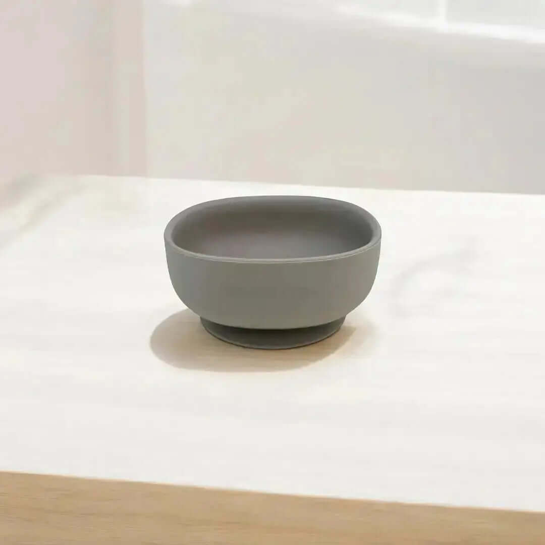 Vajilla BLW Gris 9 Piezas de Silicona orgánica con ventosas Nenina & Co