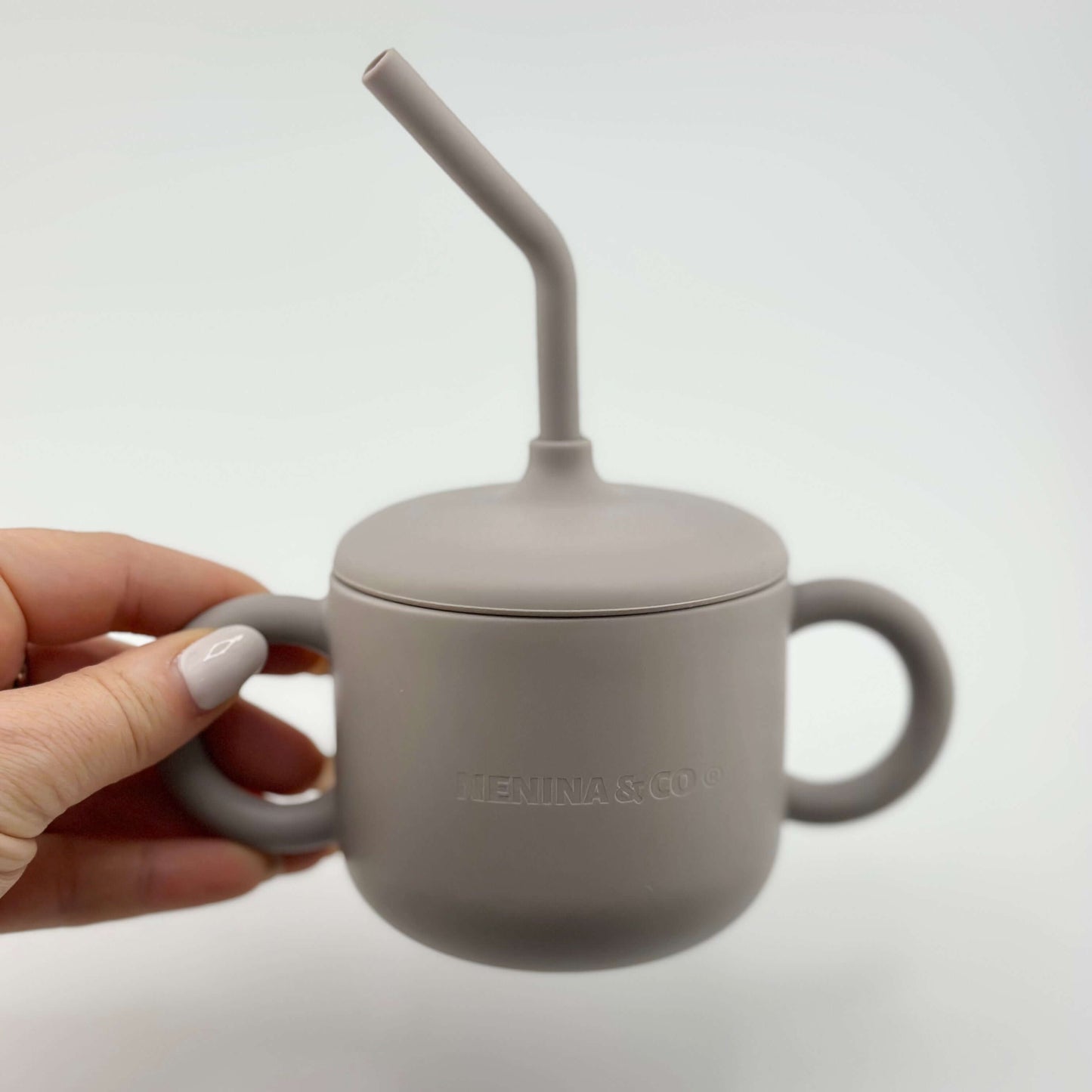 Vajilla BLW Gris 9 Piezas de Silicona orgánica con ventosas Nenina & Co