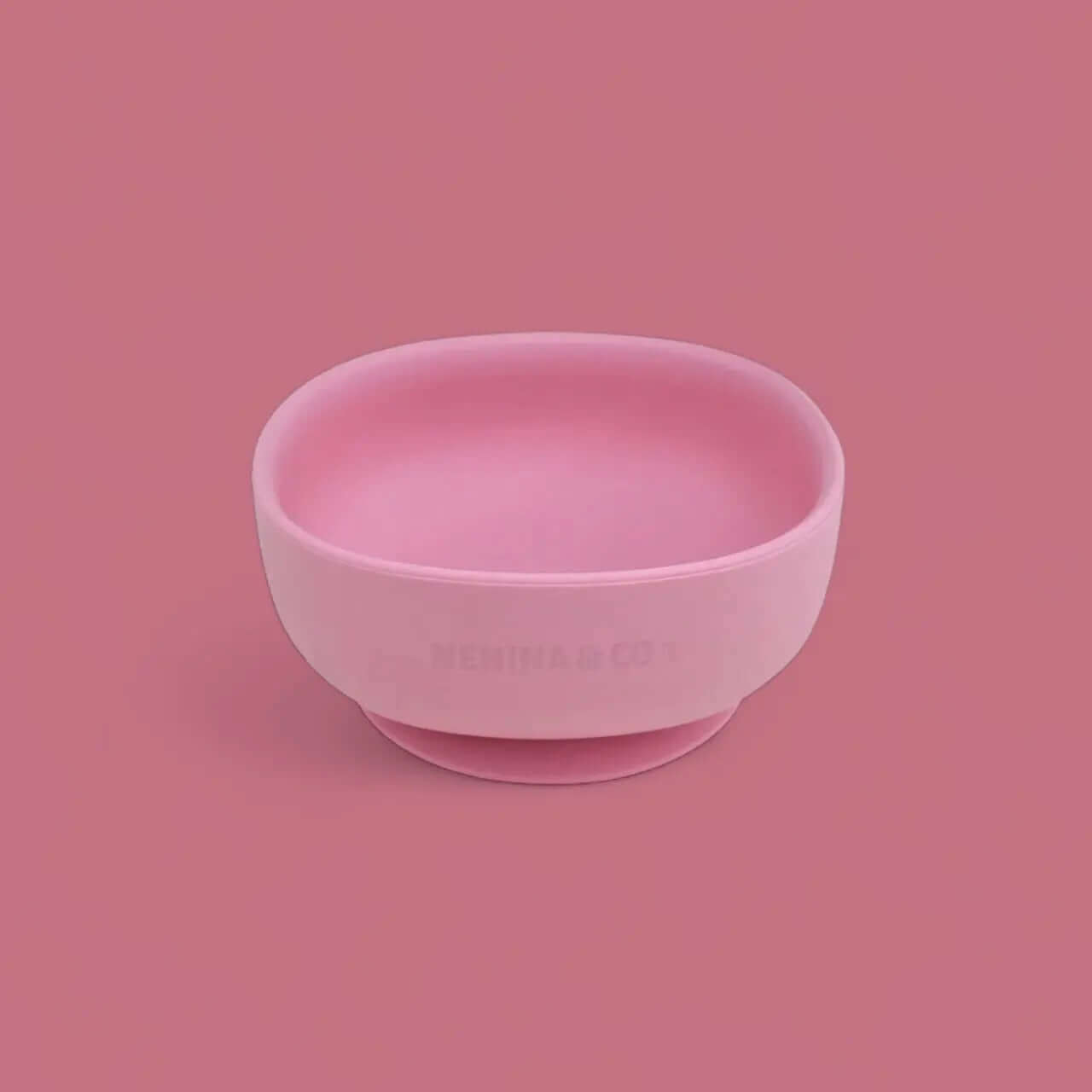 Kit Deluxe Vajilla + Babero BLW Pink 9 Piezas de Silicona orgánica con ventosas Nenina & Co