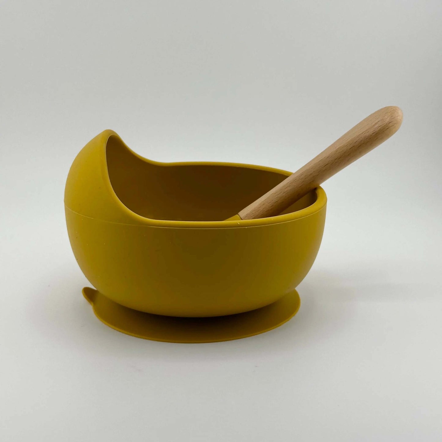 Vajilla Mango Bowl + Cuchara Silicona Organica y Bamboo Ecológico