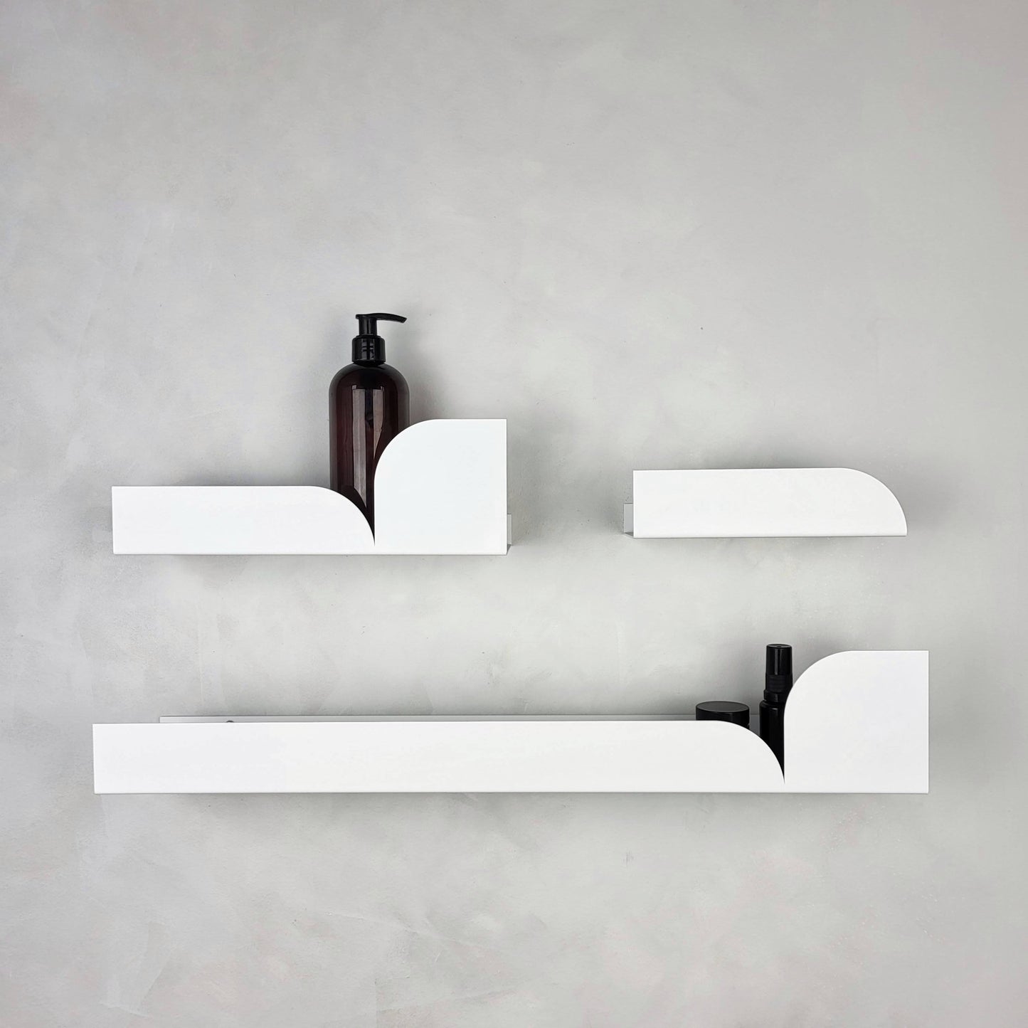 Estantería de pared metálica Torino grande – repisa flotante 60 cm