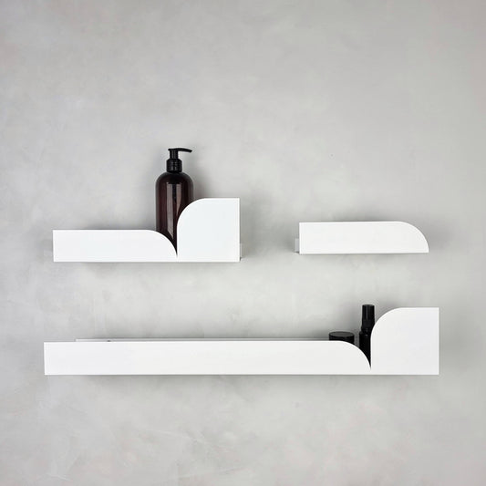 Estantería de pared metálica Torino grande – repisa flotante 60 cm