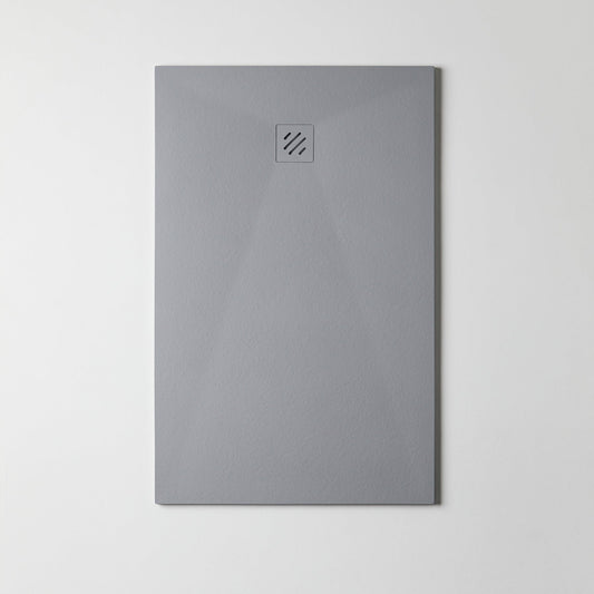 Plato de Ducha Gel Coat Color Gris ZERO Bathme vista frontal