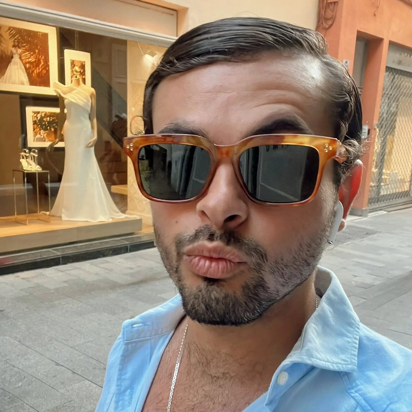 Zarautz · gafas de sol de carey con lentes verdes