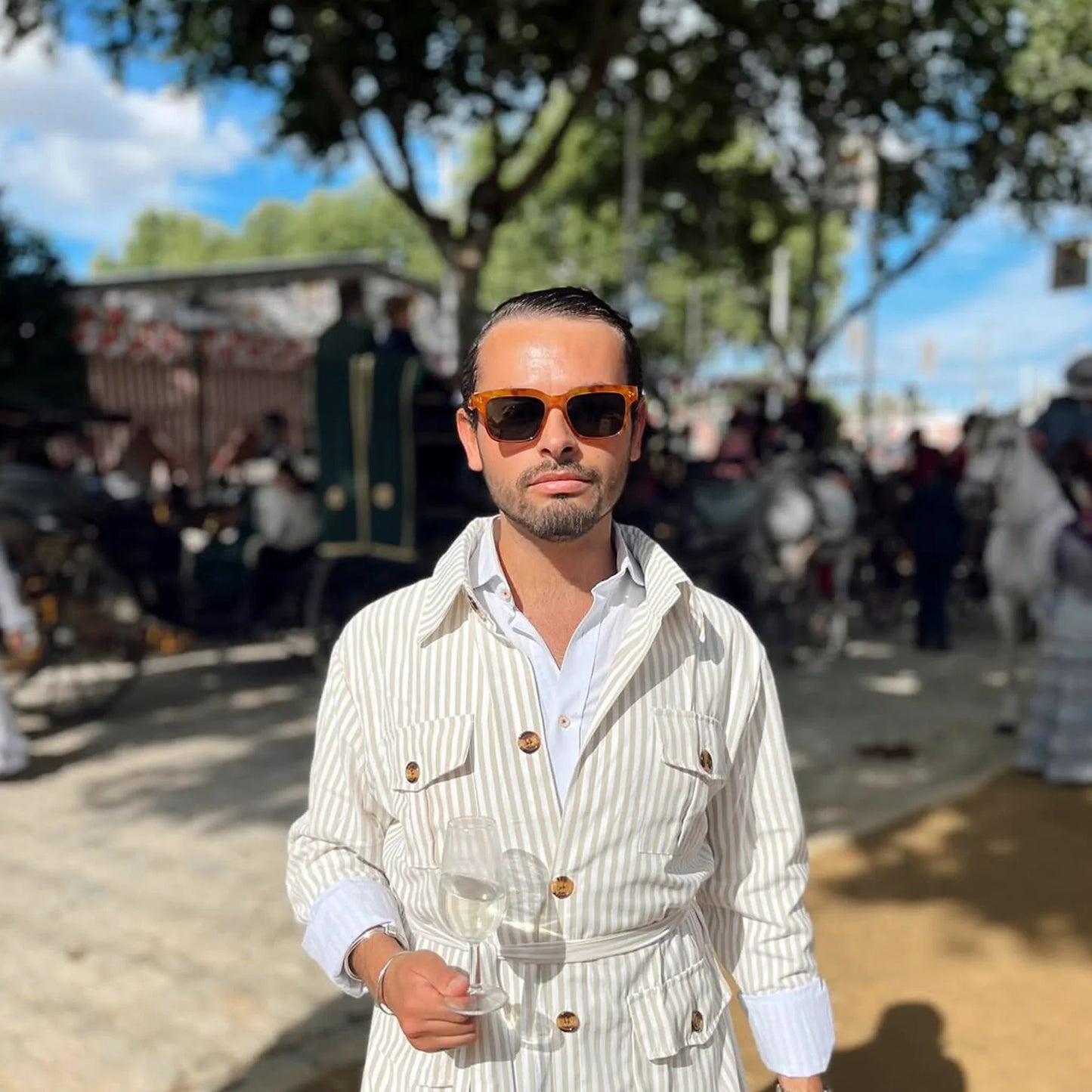 Zarautz · gafas de sol de carey con lentes verdes