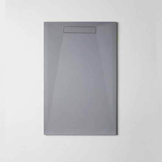 BATHME ZERO PLUS Plato de Ducha Rectangular Gel Coat Color Gris