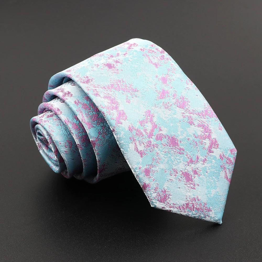 Algodón de azúcar · corbata azul pálido y rosa
