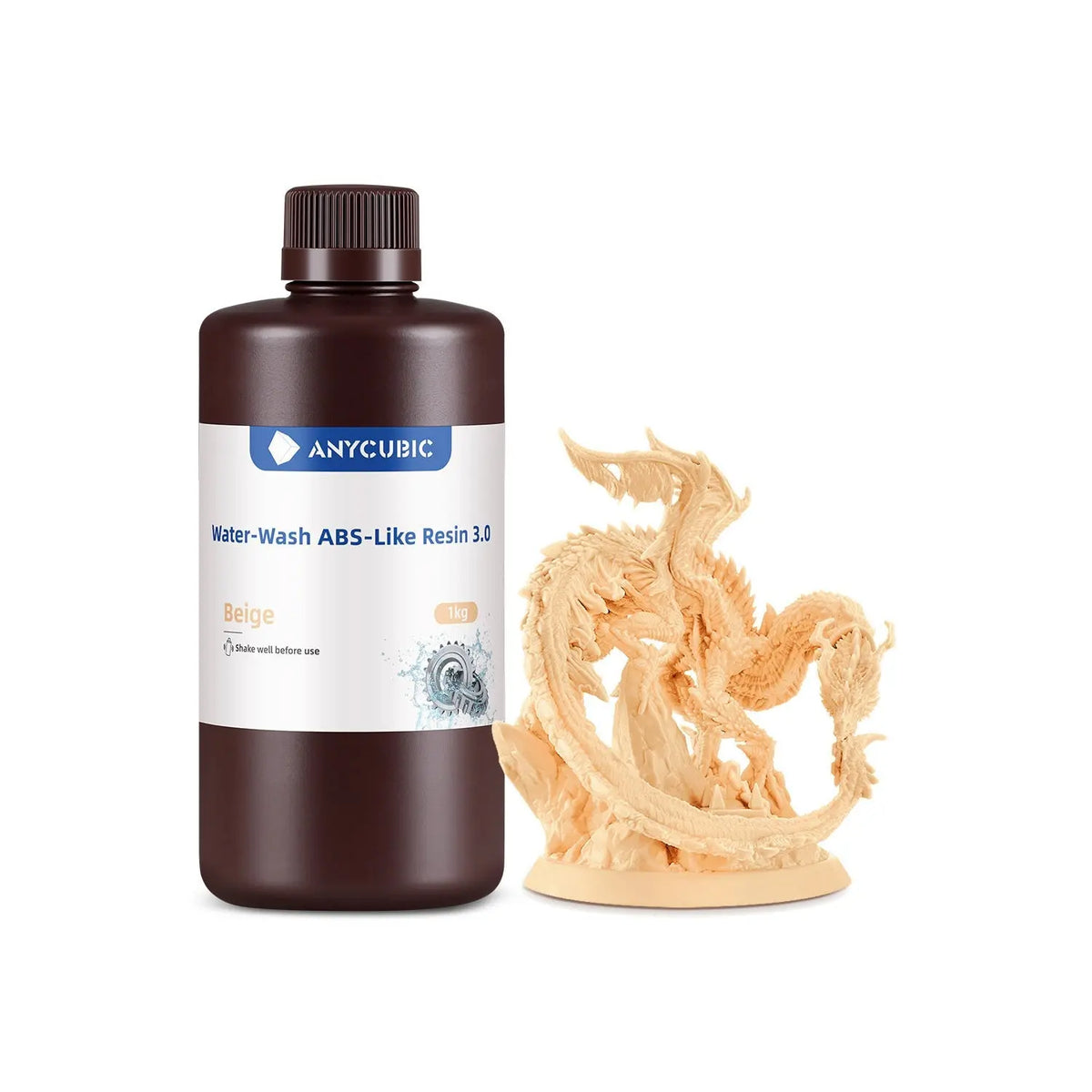 Resina ABS-like 3.0 lavable al agua 1kg para impresora 3D LCD DLP
