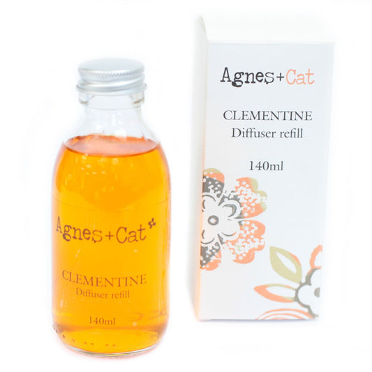 Recambio difusor varillas clementina 140ml aroma cítrico fresco