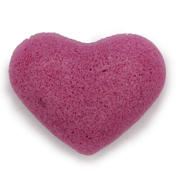Esponja konjac corazón lavanda