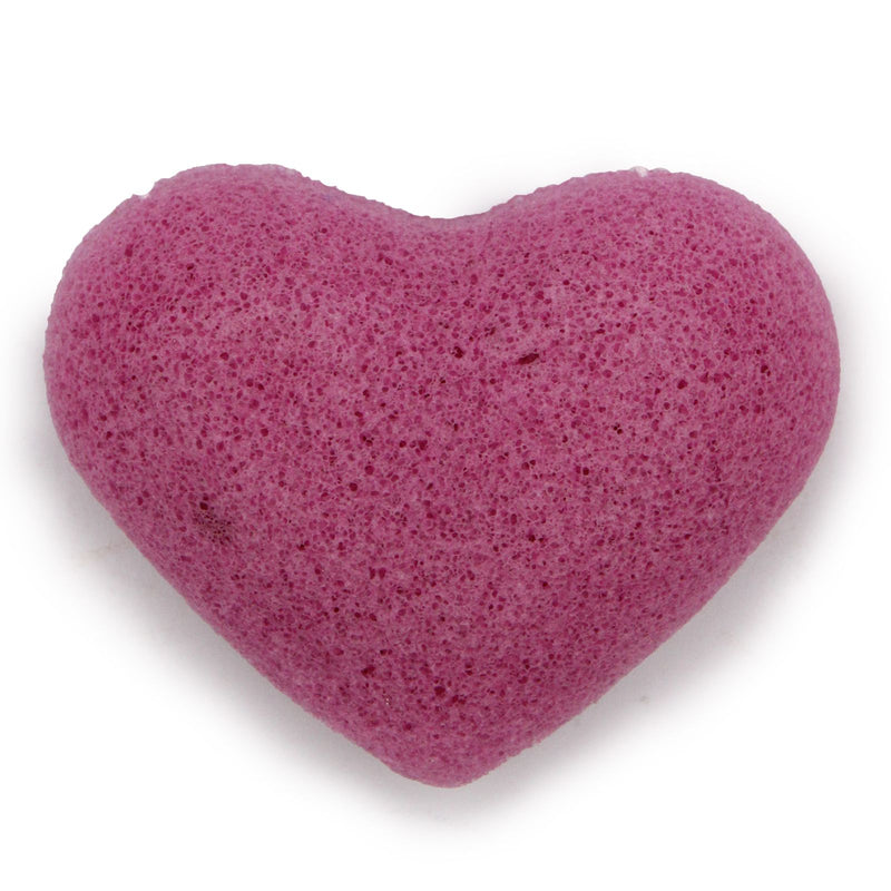 Esponja konjac corazón lavanda