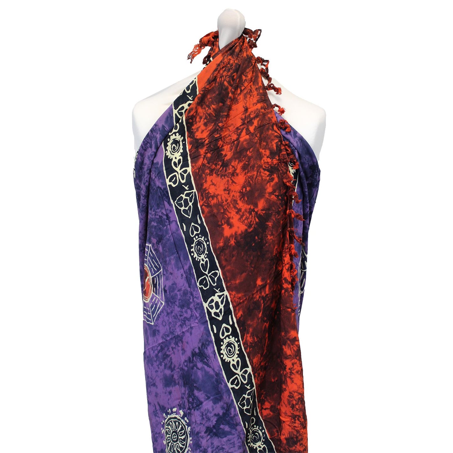 1x Pareo Celta de Bali - Yin y Yang (4 colores surtidos)