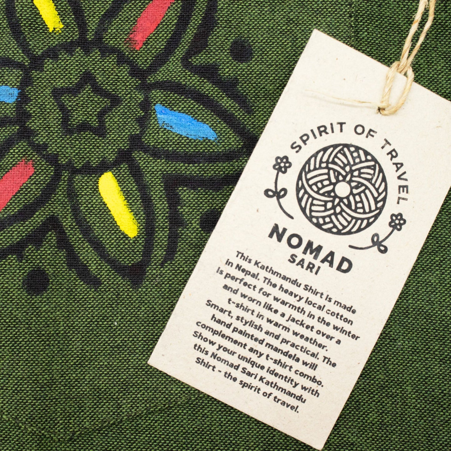 Nomad Sari Kathmandu Camisa - Verde Bosque - Grande