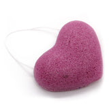 Esponja konjac corazón lavanda