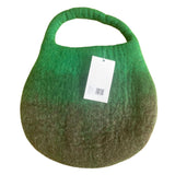 Bolsa de abejas de fieltro al agua - Un asa con imán - Tonos Verdes