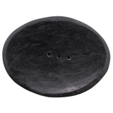 Jabonera Ovalada de Mármol Negro