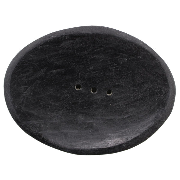 Jabonera Ovalada de Mármol Negro