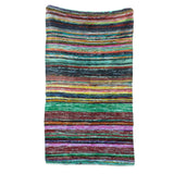 Alfombra de trapo de lujo de 151 x 90 cm - Verde