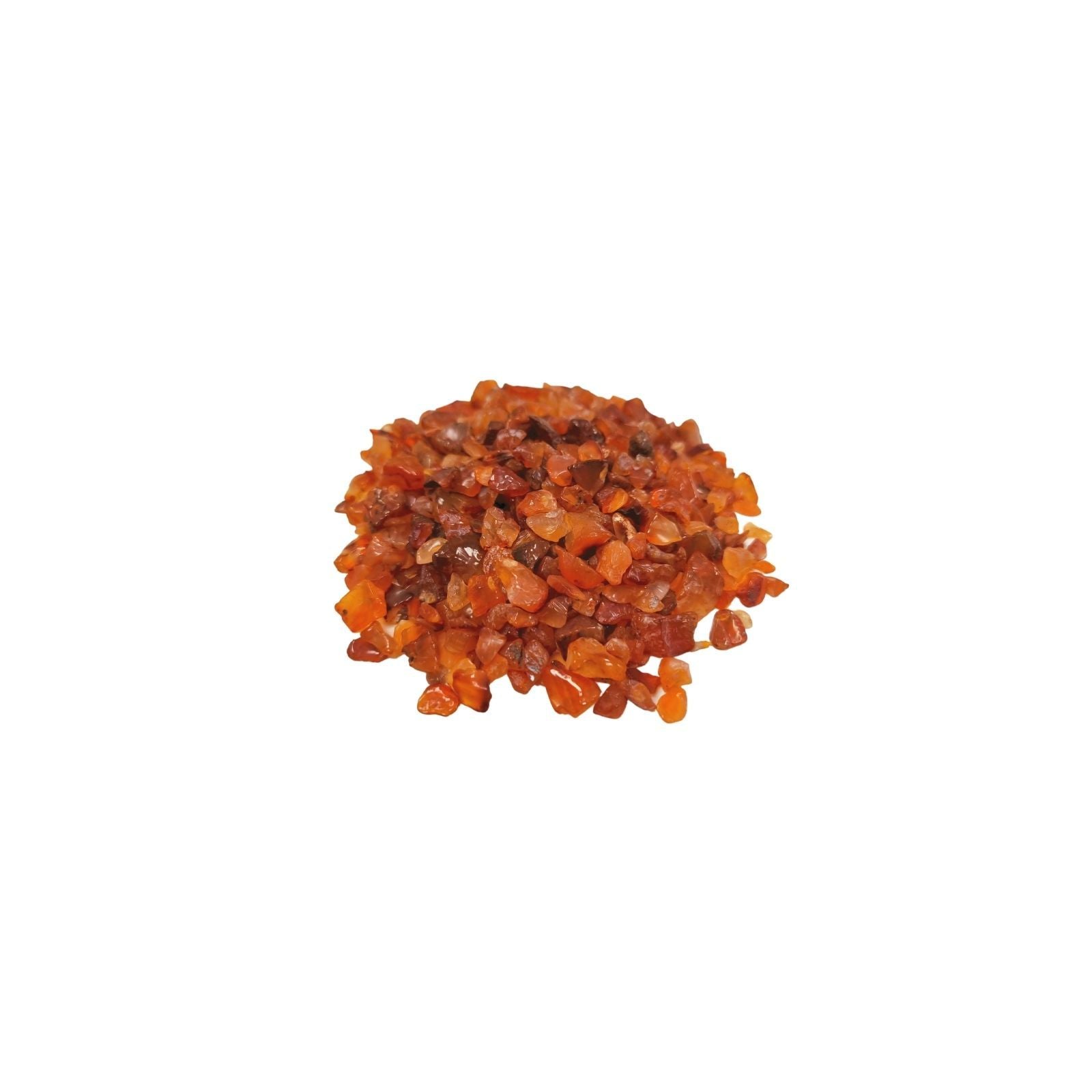 Piedras Preciosas de Cornalina roja brillante, tamaño pequeño, ideales para sazonar y decorar platos gourmet.