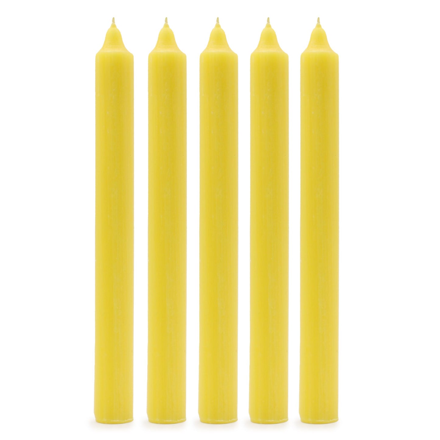 Juego de Velas de Mesa de Color Sólido - Pack de 21 - Limón Rústico