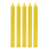 Juego de Velas de Mesa de Color Sólido - Pack de 21 - Limón Rústico
