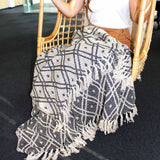 Mantas Boho Comfort - 125x150cm - Black & Biege Regency