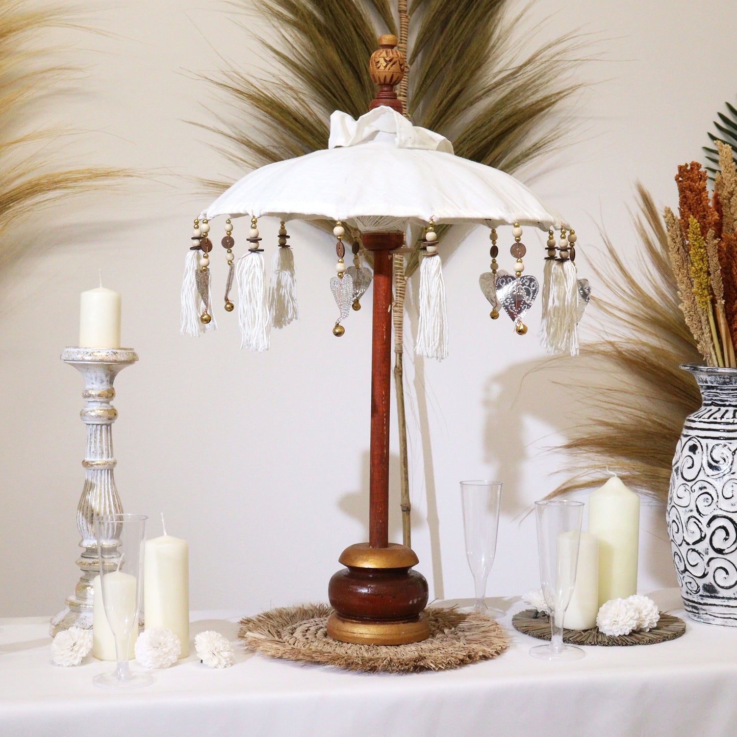 Sombrilla Bali Home Decor - Lona - Natural - 40cm