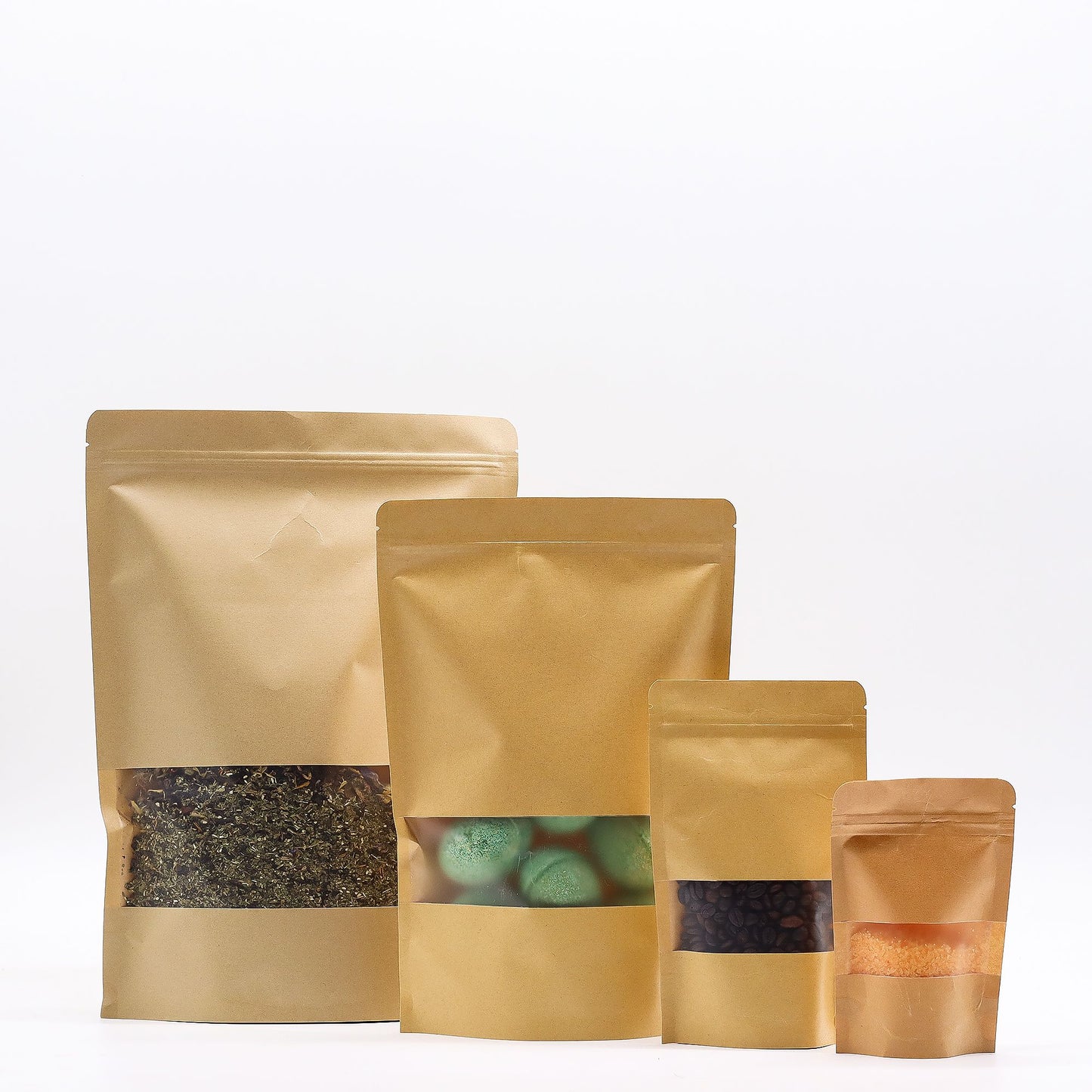 10x Bolsa de café pequeña con salida de aroma - 9x18cm (125gm)