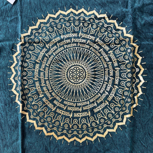 Camiseta Nomad Sari Pequeña - Mandala - Verde
