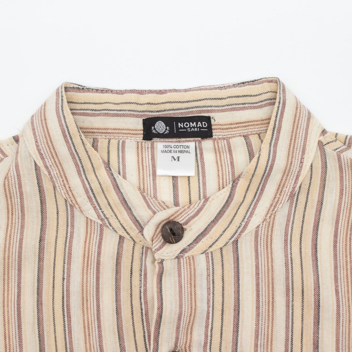 Nomad Sari Camisa de abuelo - Marrón beige - Mediano