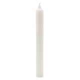Velas a Granel de Color Sólido - Blanco Rústico - Paquete de 10