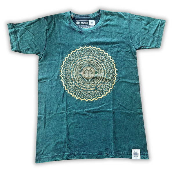 Camiseta Nomad Sari Pequeña - Mandala - Verde