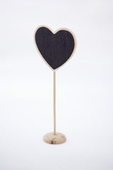 Mini pizarra Corazón en pie