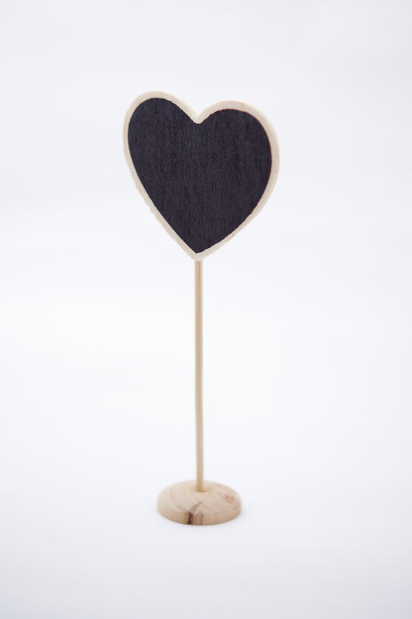 Mini pizarra Corazón en pie