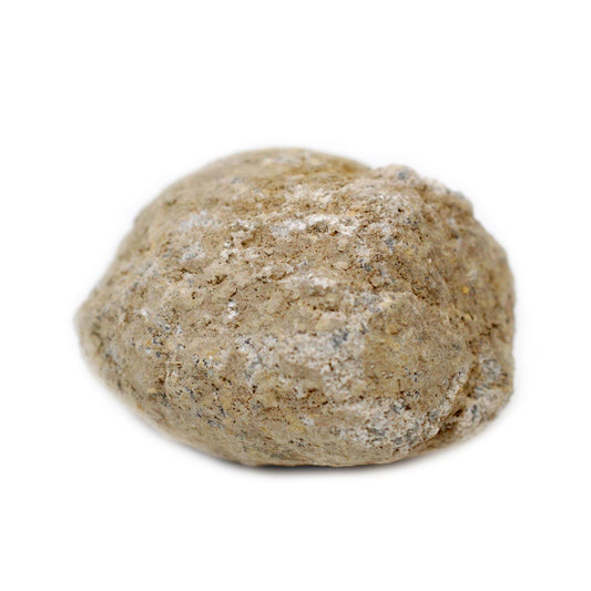 Piedra decorativa natural color beige, textura rugosa, ideal para jardinería y paisajismo.